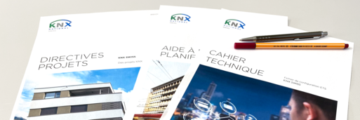 Les documents KNX Swiss aident le propriétaire, le planificateur et l'intégrateur du bâtiment à gérer leurs projets avec succès.