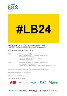 Flyer Light and Building Tour der KNX Swiss